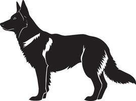 German Shepherd silhouette vector