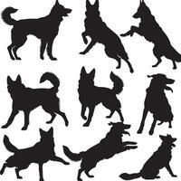 German Shepherd silhouette vector