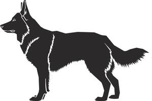 German Shepherd silhouette vector