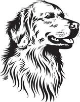 Golden retriever silhouette vector