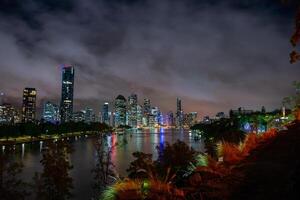 Brisbane City from Kangaroo Point photo