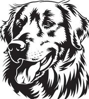 Golden retriever silhouette vector