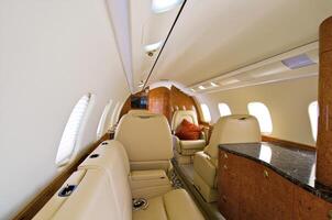 VIP Business Interior Jet Airplane photo