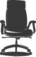 Silhouette Office Chair black color only vector