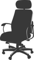 Silhouette Office Chair black color only vector