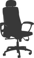 Silhouette Office Chair black color only vector