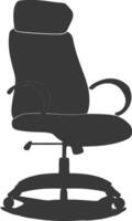 Silhouette Office Chair black color only vector