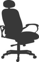 Silhouette Office Chair black color only vector