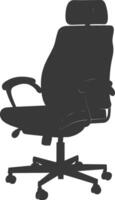 Silhouette Office Chair black color only vector