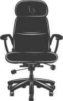 Silhouette Office Chair black color only vector