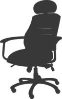 Silhouette Office Chair black color only vector