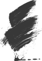 art brush paint stroke background ink black black color only vector