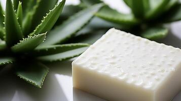 Soap bar aloe vera plant scent homemade photo