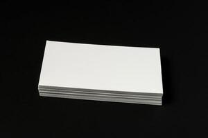 Mockup of business cards for branding photo