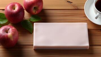 Soap bar red apple fruit extracthomemade photo