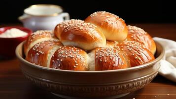 Bread bowl simple meal food dessert photo