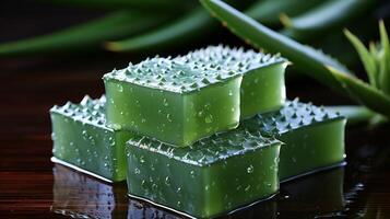 Soap bar aloe vera plant scent homemade photo