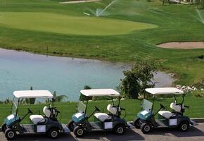 Morning Landscape at a Golf Clu photo