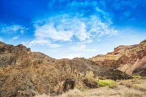 Charyn grand canyon in Kazakhstan, Almaty region photo