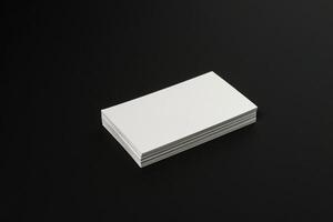 Mockup of business cards for branding photo