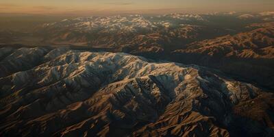 Sunset Over Snowy Peaks photo