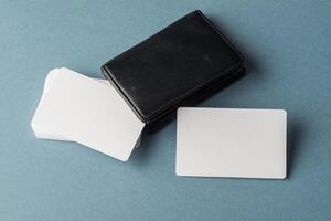 Business cards blank mockup - template photo