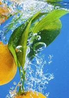 fruit in water photo