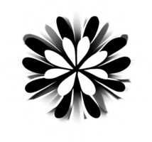 minimalistische schattig bloem icoon. bloem clip art. ai-gegenereerd. png