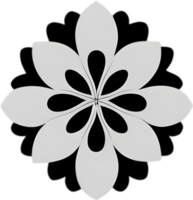 minimalistisch süß Blume Symbol. Blume Clip Art. KI-generiert. png