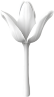 minimalistisk söt blomma ikon. blomma ClipArt. ai-genererad. png
