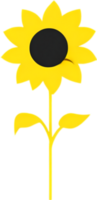 minimalistisch süß Blume Symbol. Blume Clip Art. KI-generiert. png