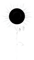 minimalistisch süß Blume Symbol. Blume Clip Art. KI-generiert. png