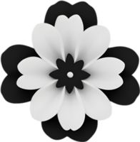 minimalistische schattig bloem icoon. bloem clip art. ai-gegenereerd. png