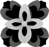 minimaliste mignonne fleur icône. fleur clipart. ai-généré. png