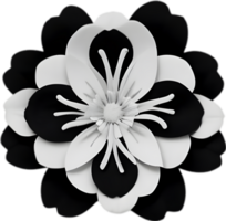 Minimalist cute flower icon. Flower clipart. AI-Generated. png