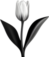 minimalistische schattig bloem icoon. bloem clip art. ai-gegenereerd. png