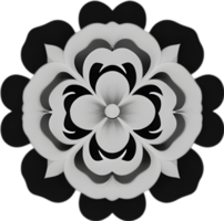 minimalistische schattig bloem icoon. bloem clip art. ai-gegenereerd. png