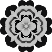 minimaliste mignonne fleur icône. fleur clipart. ai-généré. png