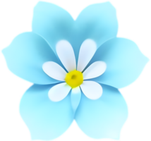 minimaliste mignonne fleur icône. fleur clipart. ai-généré. png