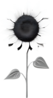 Minimalist cute flower icon. Flower clipart. AI-Generated. png