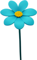 minimalistische schattig bloem icoon. bloem clip art. ai-gegenereerd. png