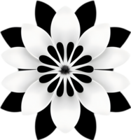 minimaliste mignonne fleur icône. fleur clipart. ai-généré. png