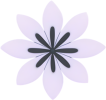 minimalista carino fiore icona. fiore clipart. ai-generato. png