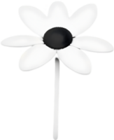 minimalistisch süß Blume Symbol. Blume Clip Art. KI-generiert. png