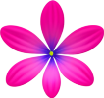 minimalistisch süß Blume Symbol. Blume Clip Art. KI-generiert. png