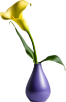 calla lis dans une minimaliste céramique vase. ai-généré. png