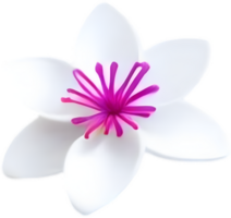 minimalistische schattig bloem icoon. bloem clip art. ai-gegenereerd. png