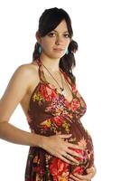 The beautiful young girl, the third trimester of pregnancy photo