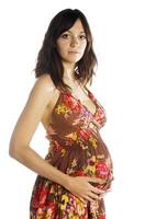 The beautiful young girl, the third trimester of pregnancy photo