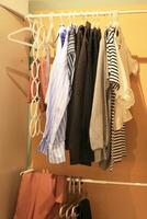 Wardrobe Rack with Stylist Clothes photo